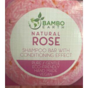 MIS7027- Bambo Earth Natural Rose Shampoo Bar 60g – Vegan • Handmade